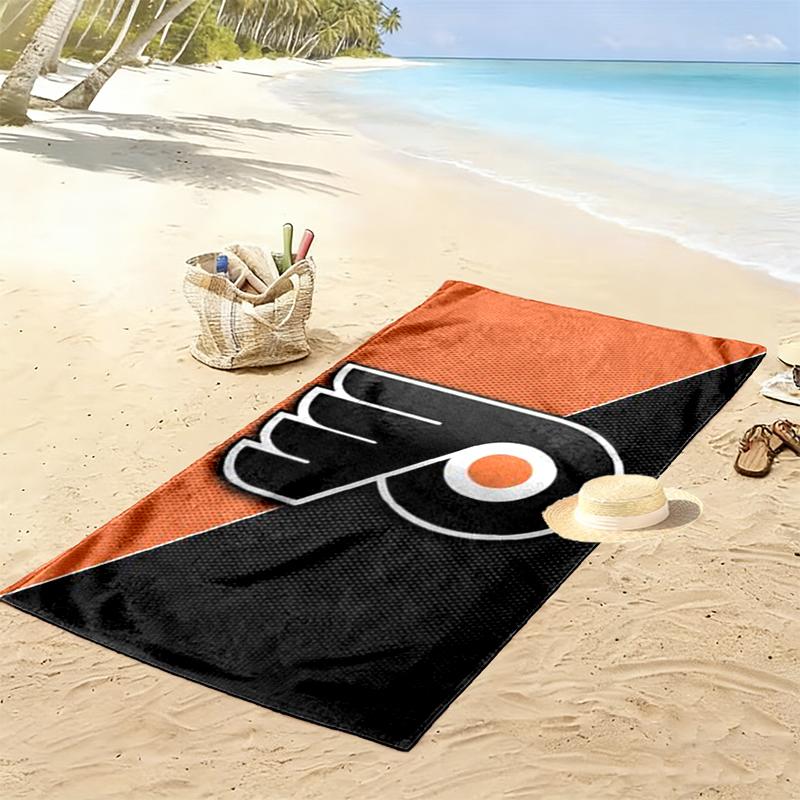 Flyers Hockey Team Strandtuch Mikrofaser Strandtuch, Leicht und Schnelltrocknend, für Sommerreisen, Schwimmbad-Fan Geburtstagsgeschenk