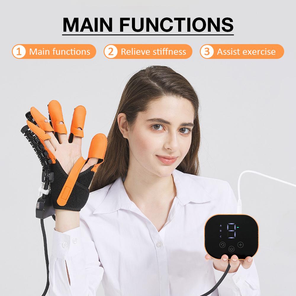 Rehabilitation Robot Gloves Finger Training Hand Exerciser Stroke Hemiplegia Hand Splint Recovery Trainer Support Smart Massage