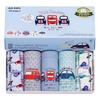 Boys' Cartoon Dinosaur Cotton Underwear, 5-Pack - Breathable, Comfortable, Skin-Friendly