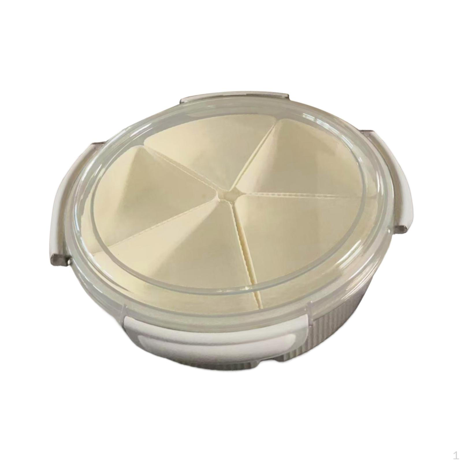 

Поднос с отсеками и крышкой, органайзер для закусок и сладостей белый