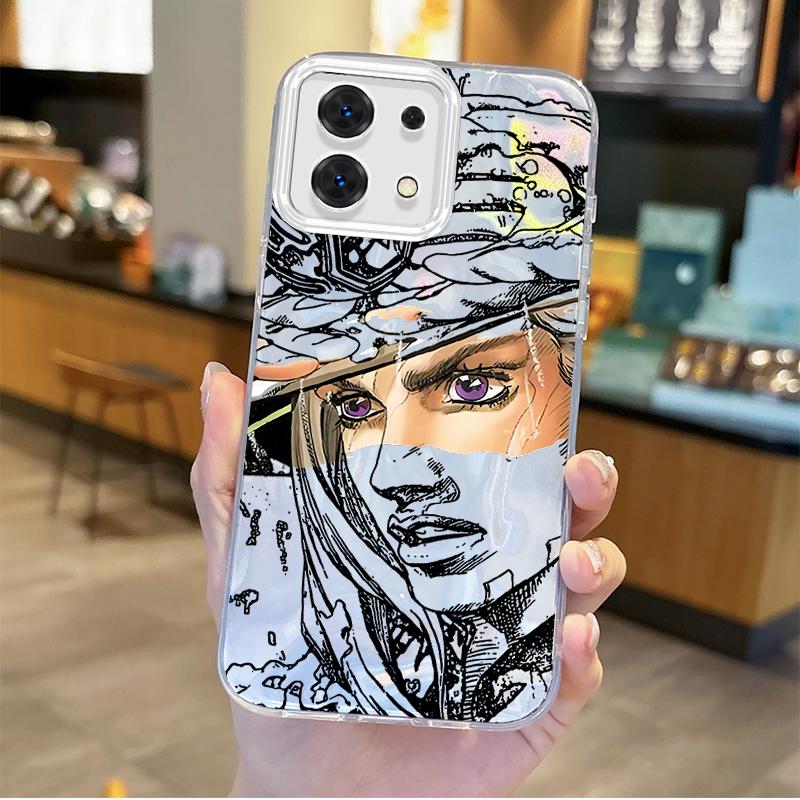 Gyro Zeppeli JoJo Steel Ball Run Phone Case For Redmi Note13 12 11 10 9 ProPlus 14C 13C 12C 10C 9C A2 A1 Gradient Non-Slip Cover