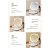 Foldable LED Makeup Mirror Adjustable Touch Control Vanity Mirror with Lights Non-slip Base Dimmable Lighted Desktop Mirrors