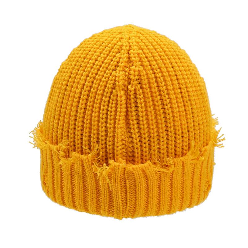 Autumn Winter Hole Knitted Warm Men Women Ear Guard Head Knitted Cap