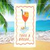 Extra Large Beach Towel Aperol Lover Microfiber Bath Towel Big Size Plush Super Absorbent Oversized Pool Blanket Plaid Club