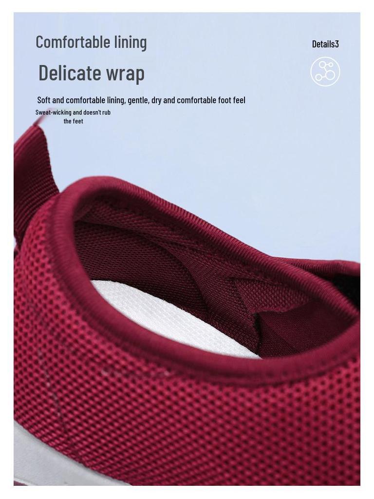 Women's Breathable Velcro Soft Sole Casual Shoes for Middle-Aged & Elderly