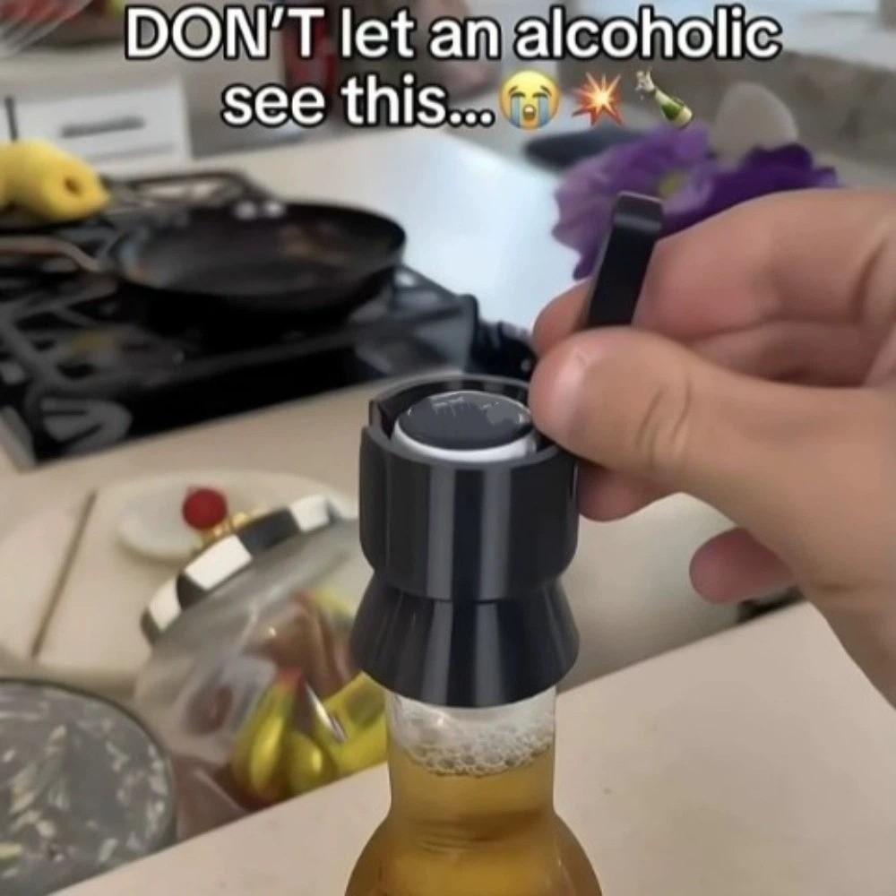 3PCS 3D Printed Cap Launcher Remover Portable Beer Can Opener Bottle Cap Deflectors  Novelty Gift