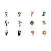 1 Set Anime One Piece Luffy Alloons Banner Party Decorations Suit Cartoon Kids Children Birthday Party Supplies Gift
