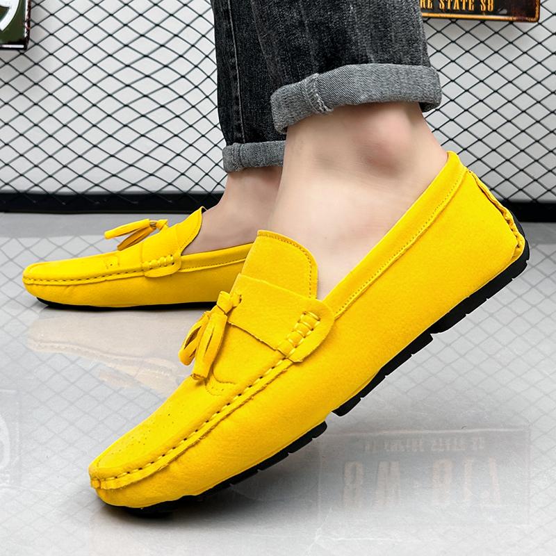 Leather Fashion Walking Shoes Men New Arrival Men Lightweight Loafers Handmade Men Casual Outdoor Shoes Mens Slip on Footwear