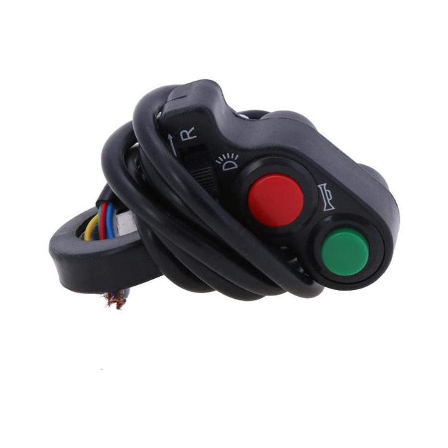 7/8" Motorcycle For ATV Bike Handlebar Horn Turn Signal On/Off Light 3 In 1 Switch For Motorcycle Electric Bicycle