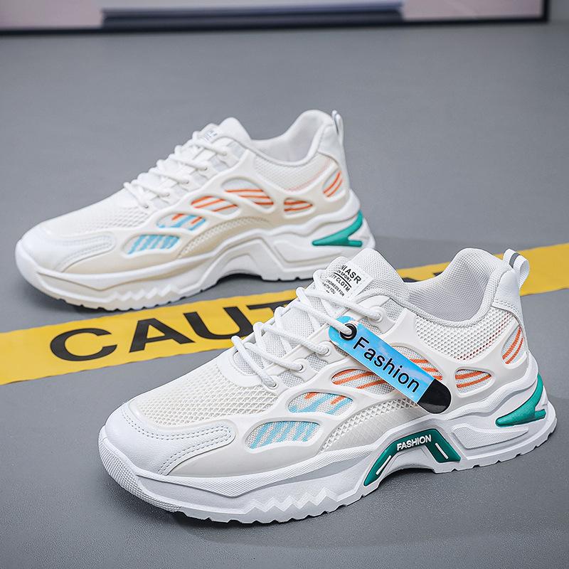 Summer New Breathable Mesh Sports Shoes Platform Student Casual Shoes