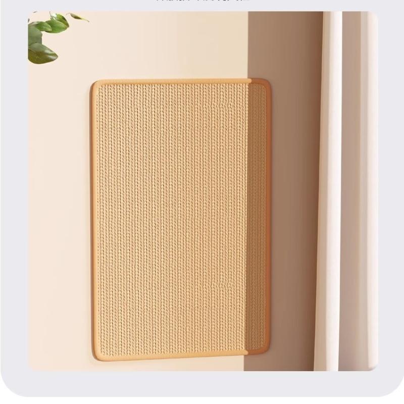 1pcs Cat Scratching Sisal Board Vertical Wall Sticker Furniture Protection Scratch Pad Cats Claw Training Climbing Patch Reuse Cat Scratching Board