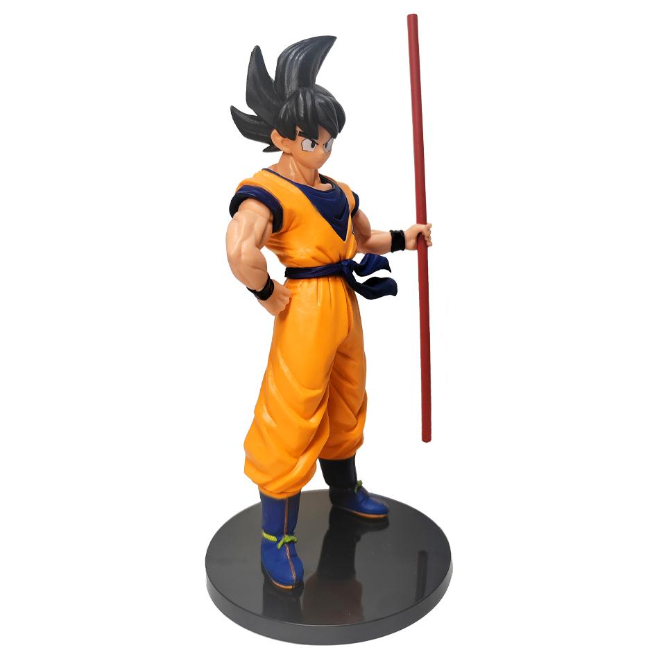 Dragon Ball Goku Super Saiyan Anime Figure 22cm Goku Action Figure Model Gifts for Kids Action Figure Toy Car Desk Ornament