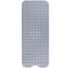 Non-Slip Bath Mat,100 X 40cm,Extra Long Machine Washable,with Suction Cup PVC Material(Grey)