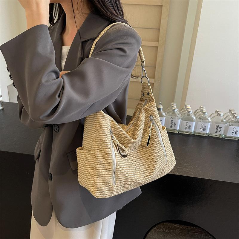Tote Bag Summer New Shoulder Bag Fashionable Large Capacity Commuter Women's Bag Texture Bag Women