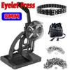 Semi Automatic 8mm Tarpaulin Eyelet Press Buckle Making Grommet Machine Punching Machine Fabric Leather Banners DIY Puncher