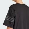 Adidas Originals Street Neuclassic T-Shirt With Three-Stripe Trim And Loose Fit Crew Neck Men Tops Black IR9452