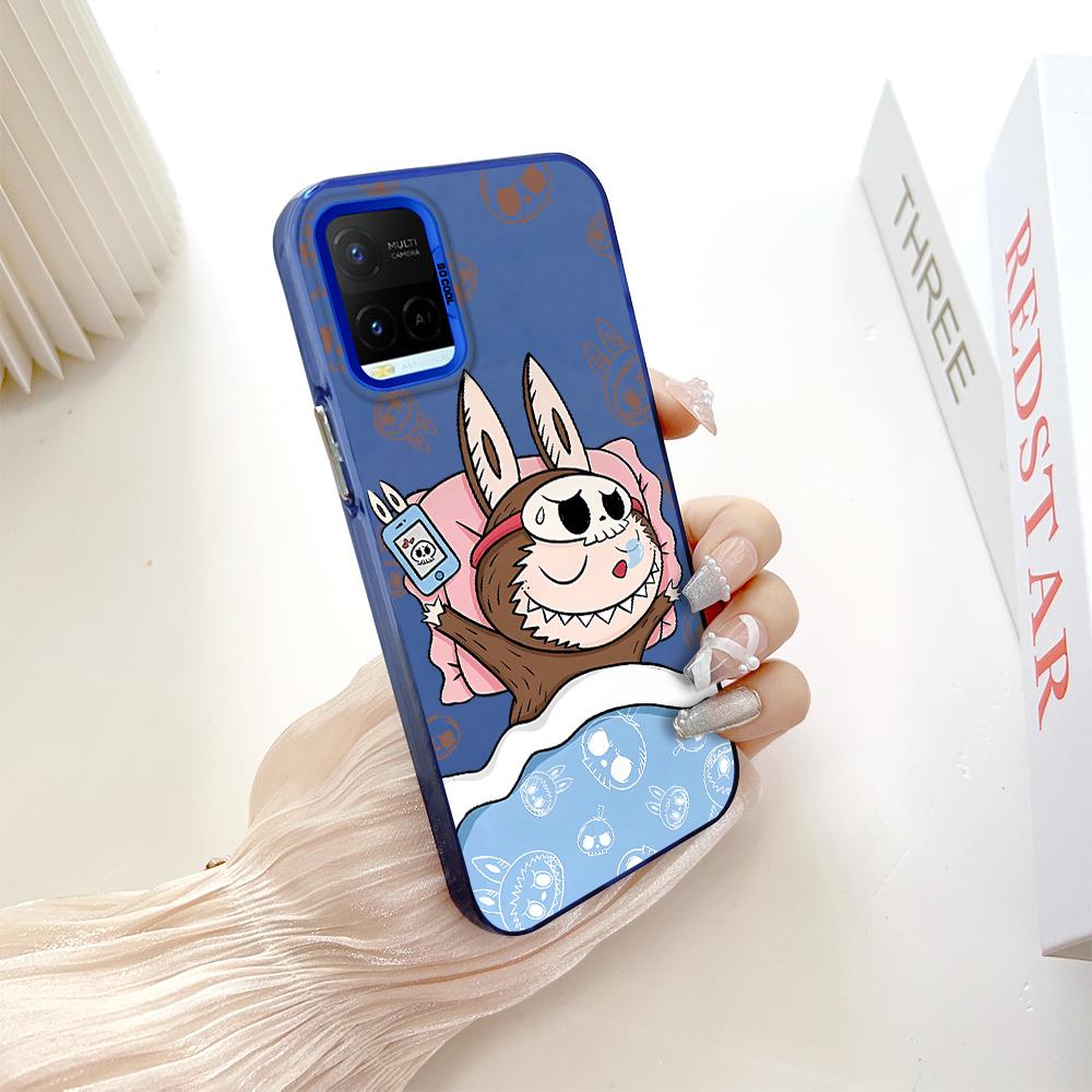 Painted Pattern Colorful Sliver Double Sided Hard Shell Shockproof Anti-fall Phone Casing for Vivo