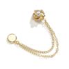 High-End Zircon Magnetic Brooch Elegant Tassel Chain Strong Magnet Pant Cuff Fixing Clip Anti Exposure Fashion Jewelry for Women