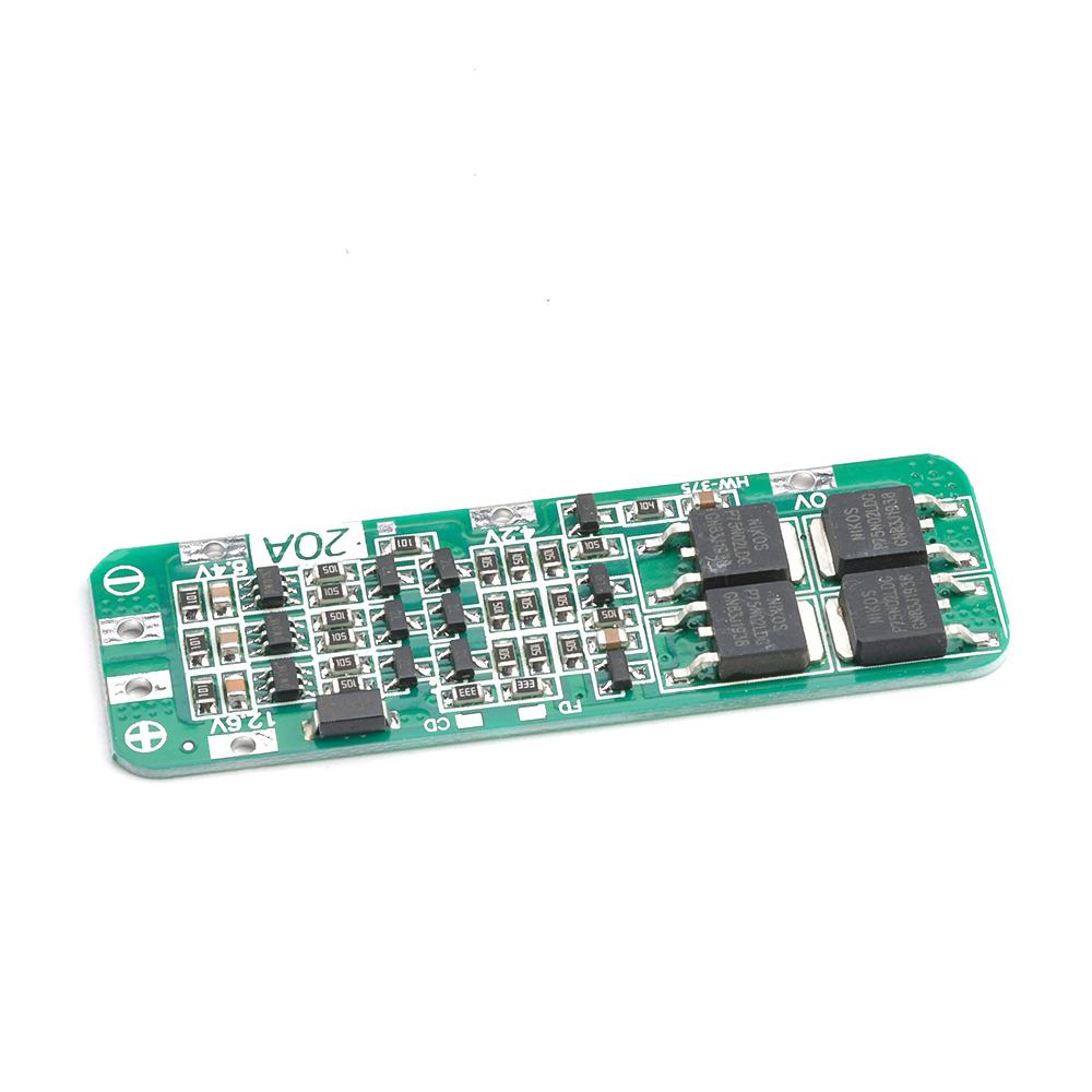 10Pcs 3S 20A 18650 Li-ion Lithium Battery Charger PCB BMS Protection Board For Drill Motor 12.6V Lipo Cell Module 64x20x3.4MM