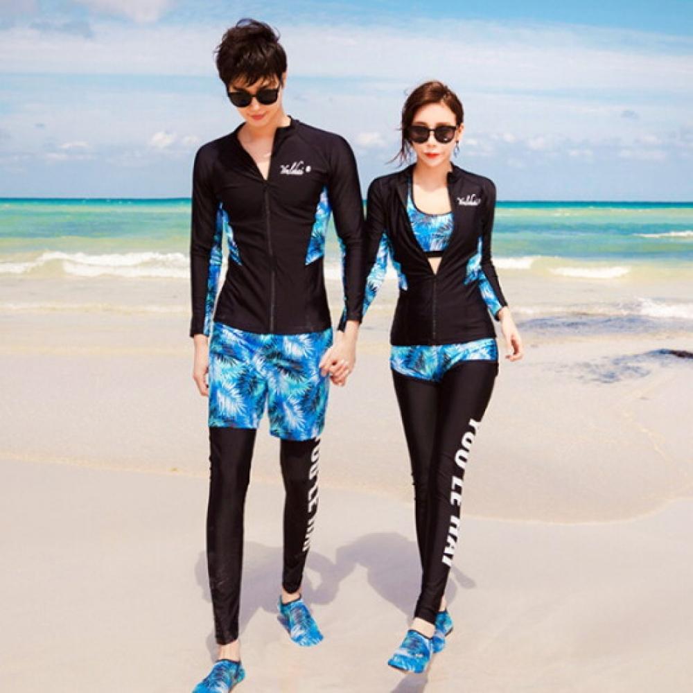 Fruitry WoMen S Sparkle raSh Guard Set M 3xl looSe Fit Big Size 5 pieceS SwiM