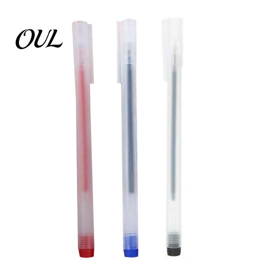 Reliable Daily Pens 12PCS Smooth Gel Ink Pens, Quick-drying 0.5mm Fine Point Black Minimalist Frosted Grip for Office And School Supplies Student