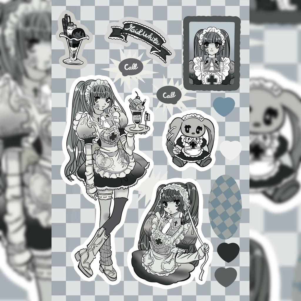 Korean Domi Character Stickers for Journals & DIY Phone Cases