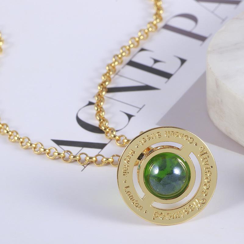 Vivienne Westwood Císařovna Vdova 10mm Orb UFO Přívěsek Choker