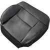 Priprilod Black Leather Driver Side Bottom Replacement Seat Cover Compatible with Ford F150 Lariat 2004 2005 2006 2007 2008