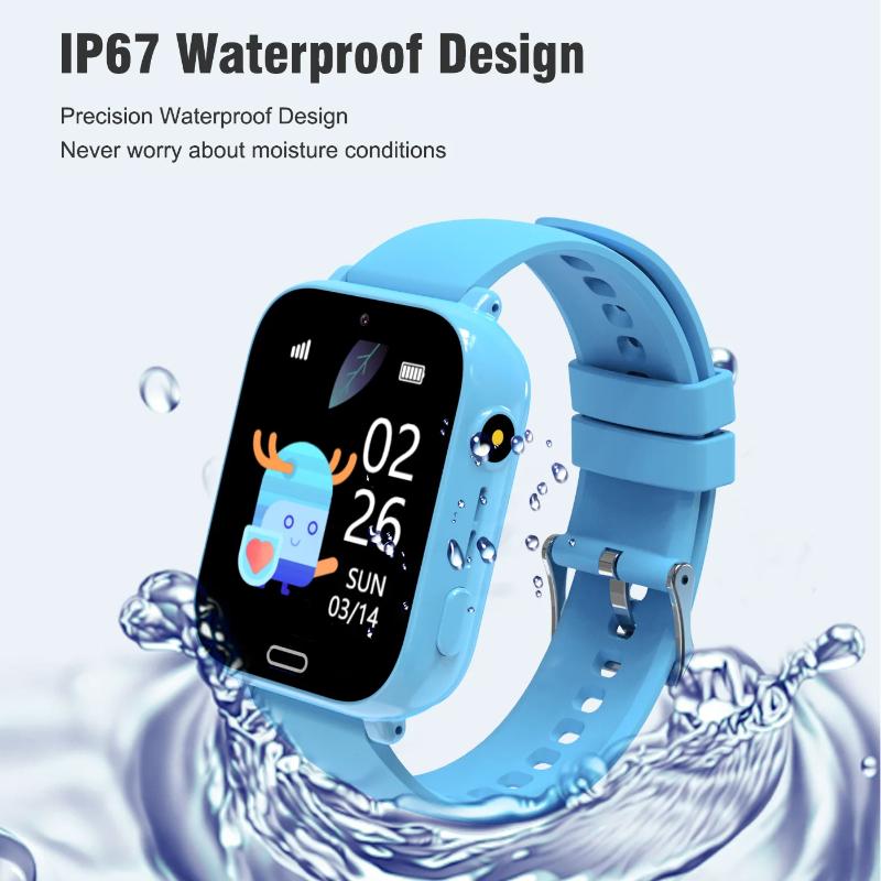 2025 New Smart Watch Kids 4G Phone WIFI LBS Tracker Location Games Video Call Alarm Clock Children Smartwatch Camera Boys Girls Gift