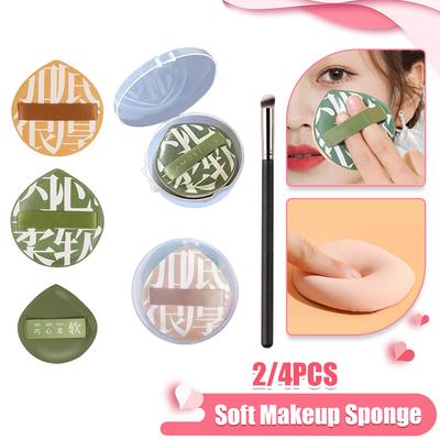 Set Spugnette Makeup Morbide Pennello Correttore Viso XL Cipria con Scatola Portaoggetti Accessori Makeup Donna Bellezza Cosmetici Cushion Puff