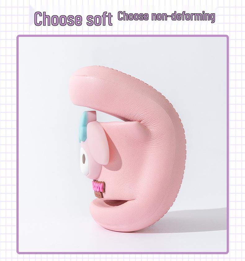 Sanrio 3D Çizgi Film Hızlı Kuruyan Kaymaz Çocuk İç Mekan Duş Terliği, Kokusuz ve Sessiz