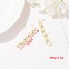 New Hip-hop Chain Earrings Female Metal Tassel Earrings for Women Hollow Geometric Statement Dangle Earrings bijoux femme