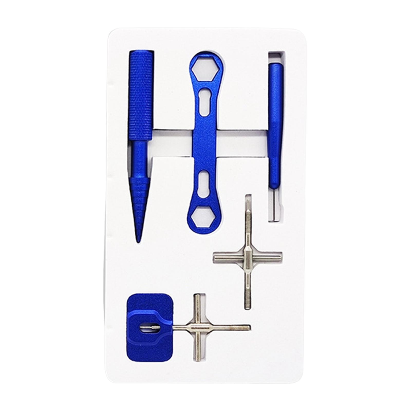 Fishing Reel Repair Tool Kit Easy to Use Maintenance Multi Use Accessories синий