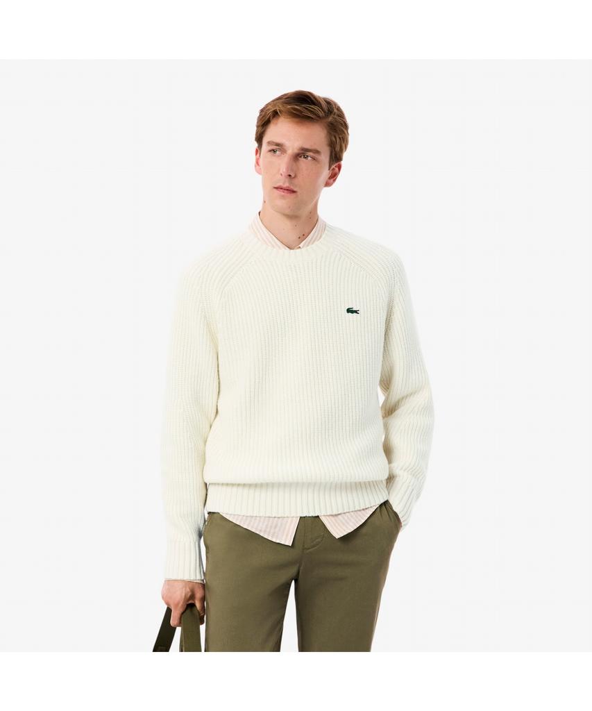 LACOSTE Men'S Rib Knit Crew Neck Sweater Ah3142-55N Xfj