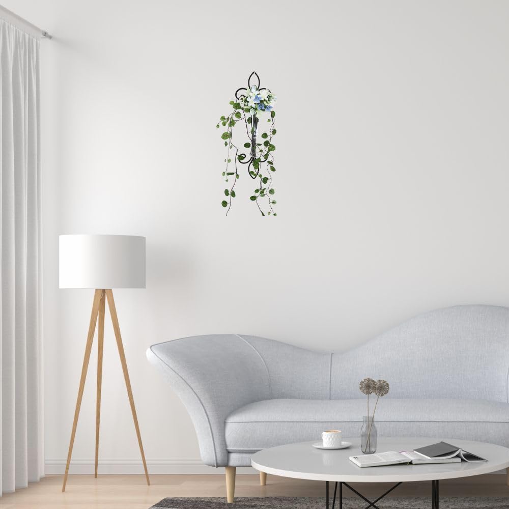 Wall Wall Single Flower Wire Artificial Flower Nordic Wall Art [Kawabata Trading] Decorations, Hangings, Vases, Plants, Glass, Nordic, Stylish, Sets,
