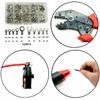 320Pcs/Box Terminals Non-Insulated Ring Fork U-type Brass Terminals Assortment Kit Cable Wire Connector Crimp Spade
