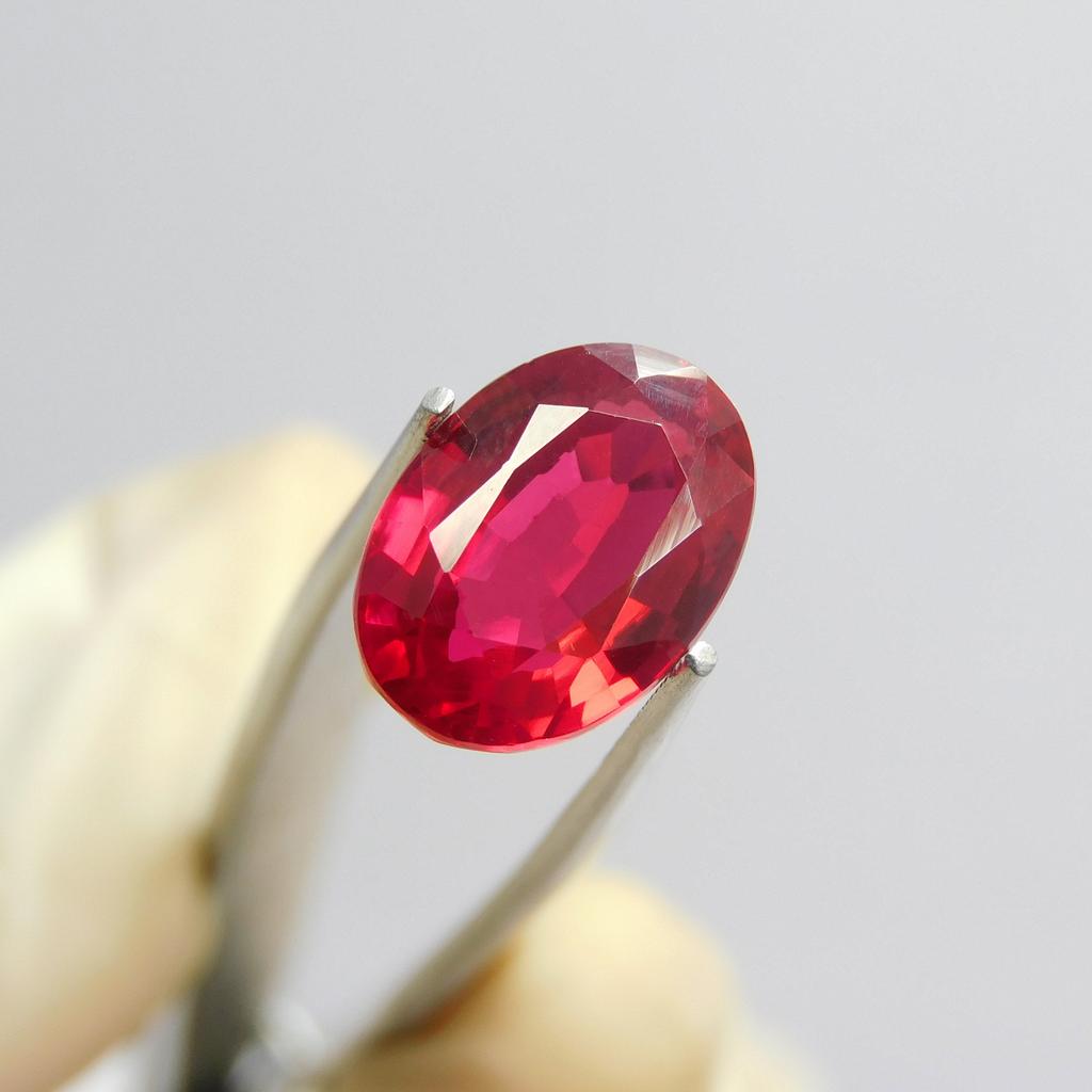 Excellent Oval Cut 7.65 Ct Natural Red Ruby CERTIFIED Loose Gemstone P-4696-Ra