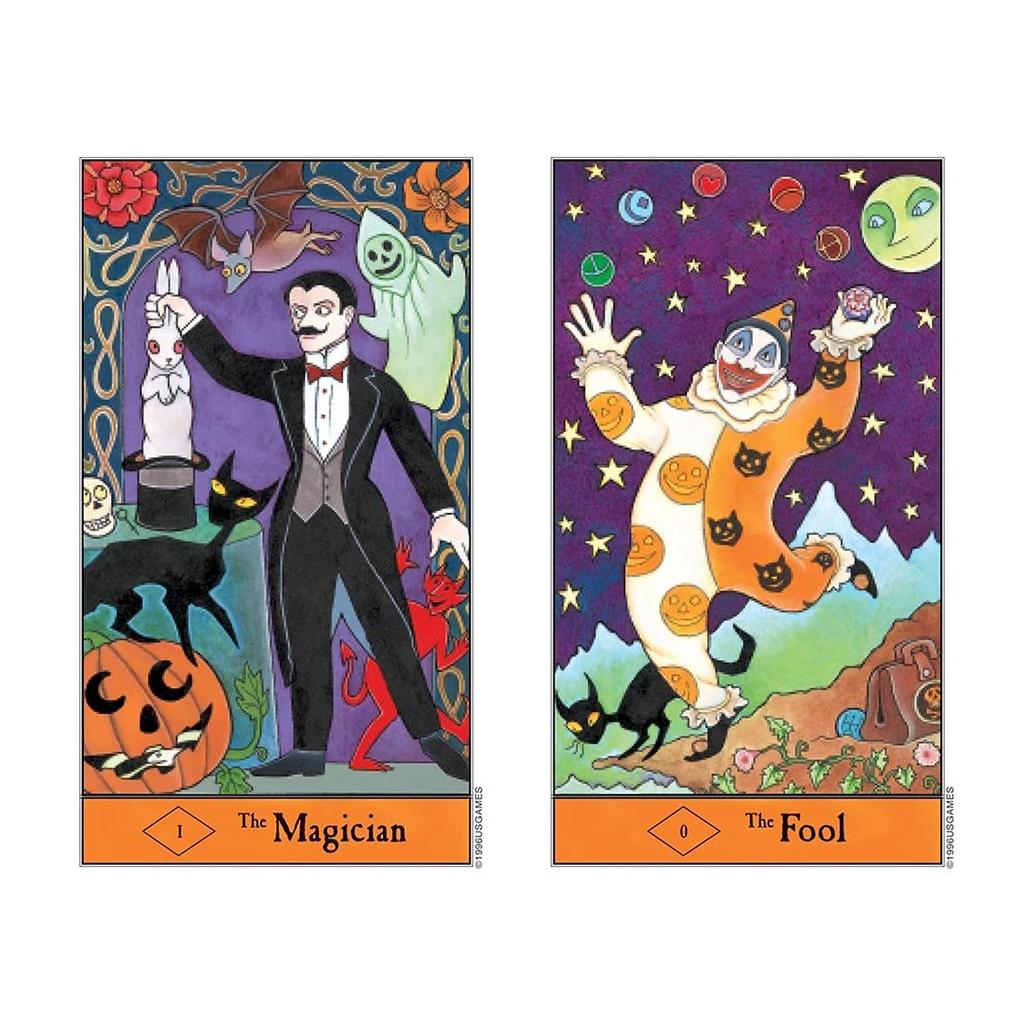 Kancharo Tarot Card Set Tarot in Includes Japanese Tarot Card Instructions Pouch 78-Card [Halloween Tin] & (Authentic)