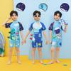 Kinder Cartoon Einteiler Badeanzug - Jungen Schnelltrocknende Badehose, Klein bis Groß