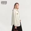 Teenie Weenie Women's Minimalist Hooded Wool Coat