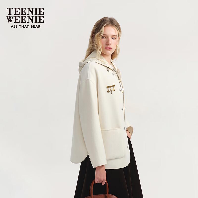 Teenie Weenie Women's Minimalist Hooded Wool Coat