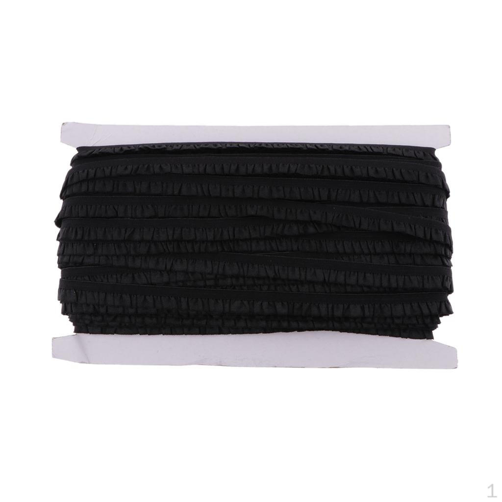 

Катушка 0,4 дюйма ярдов ленты шнур швейная лента DIY ремесленные аксессуары Black