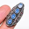 Natural Blue Chalcedony Gemstone 925 Sterling Silver Jewelry Ring Size 7 AR-16562