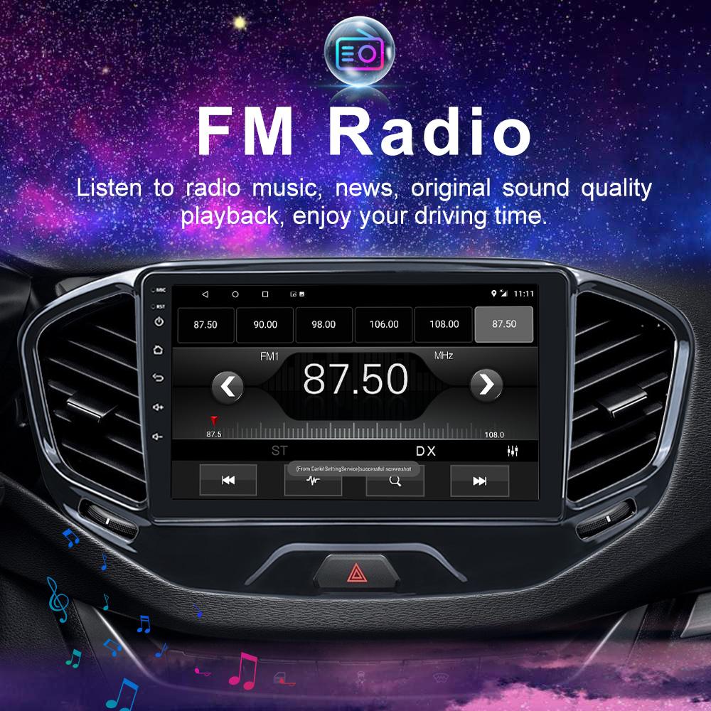 Reakosound Android 11 9'' HD Carplay Car Multimedia Player GPS Navigation Audio WIFI AUTO Player For Lada Vesta 2005-2018
