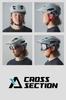 Dirtfreak CROSS SECTION Basis Half Shell Matte European Safety Standards Includes Size Adjustment and Fit Adjustment Dial for and Trail Helmet, Gray,