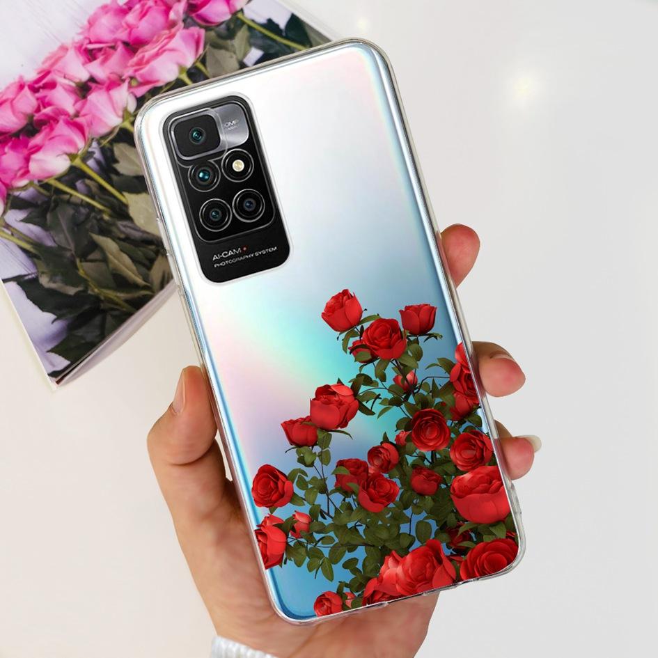 For Xiaomi Redmi 10 Case Fashion Butterfly Clear Silicone Soft TPU Protective Cover For Xiaomi Redmi 10 Prime 2022 Redmi10 Coque