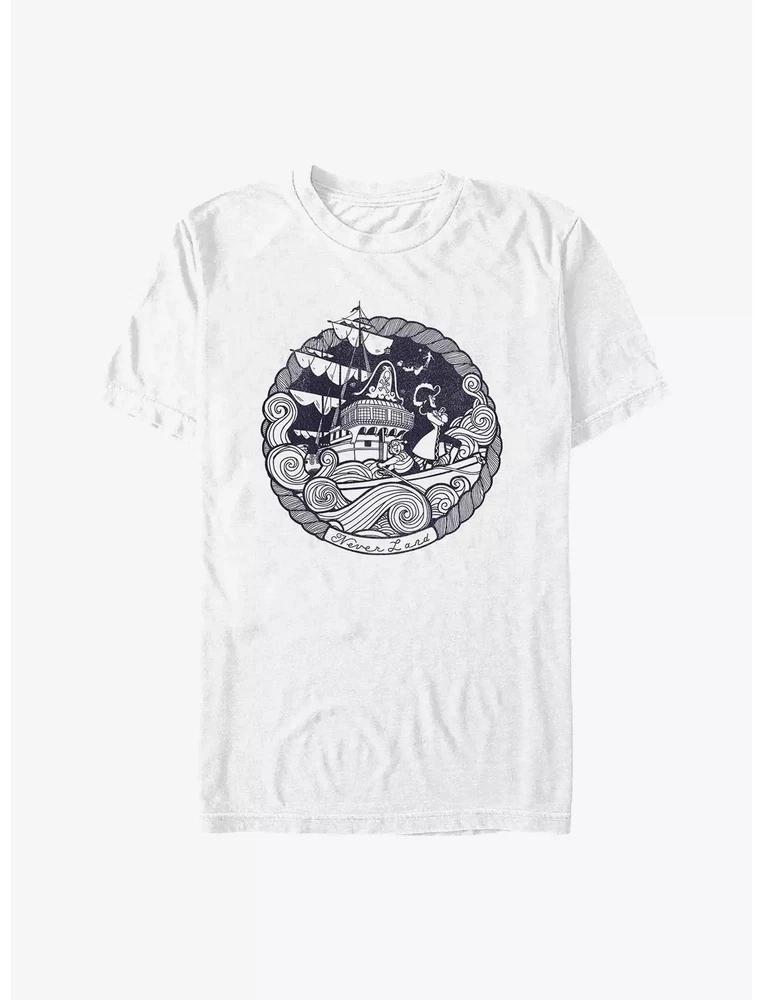 Peter Pan Never Land Seas GarUnisext TShirt Size S 4XL Gift For Friends S