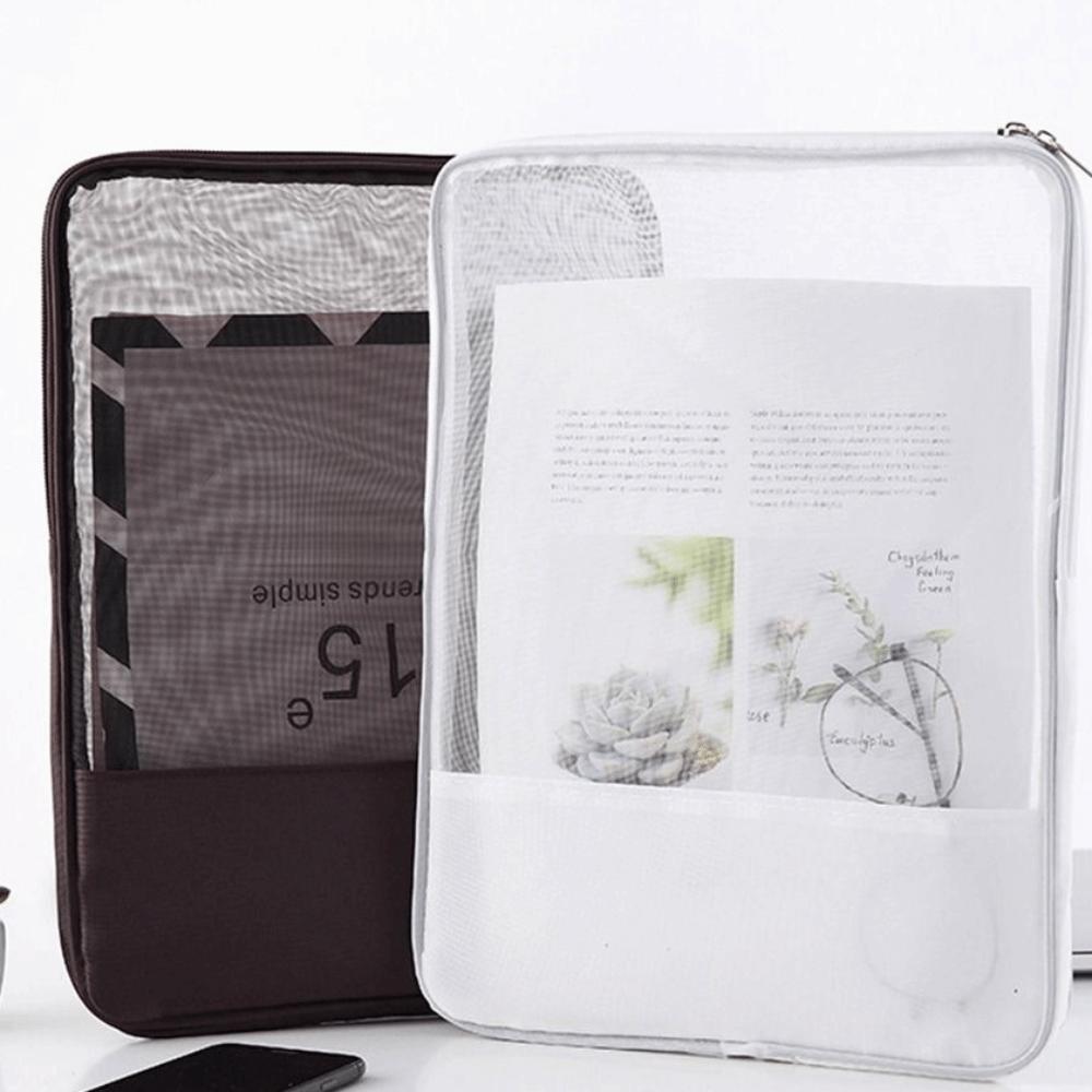 School Storage Wallet Expanding Wallet Document Organiser Grid File Bag A4 File Folder Bag