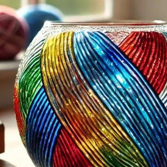 Hand Painted Coffee Mug Resin Quirky Resin Tea Cup 380ml Colored Yarn Ball Coffee Cup Hot And Cold Drink Cup Artistic Decor