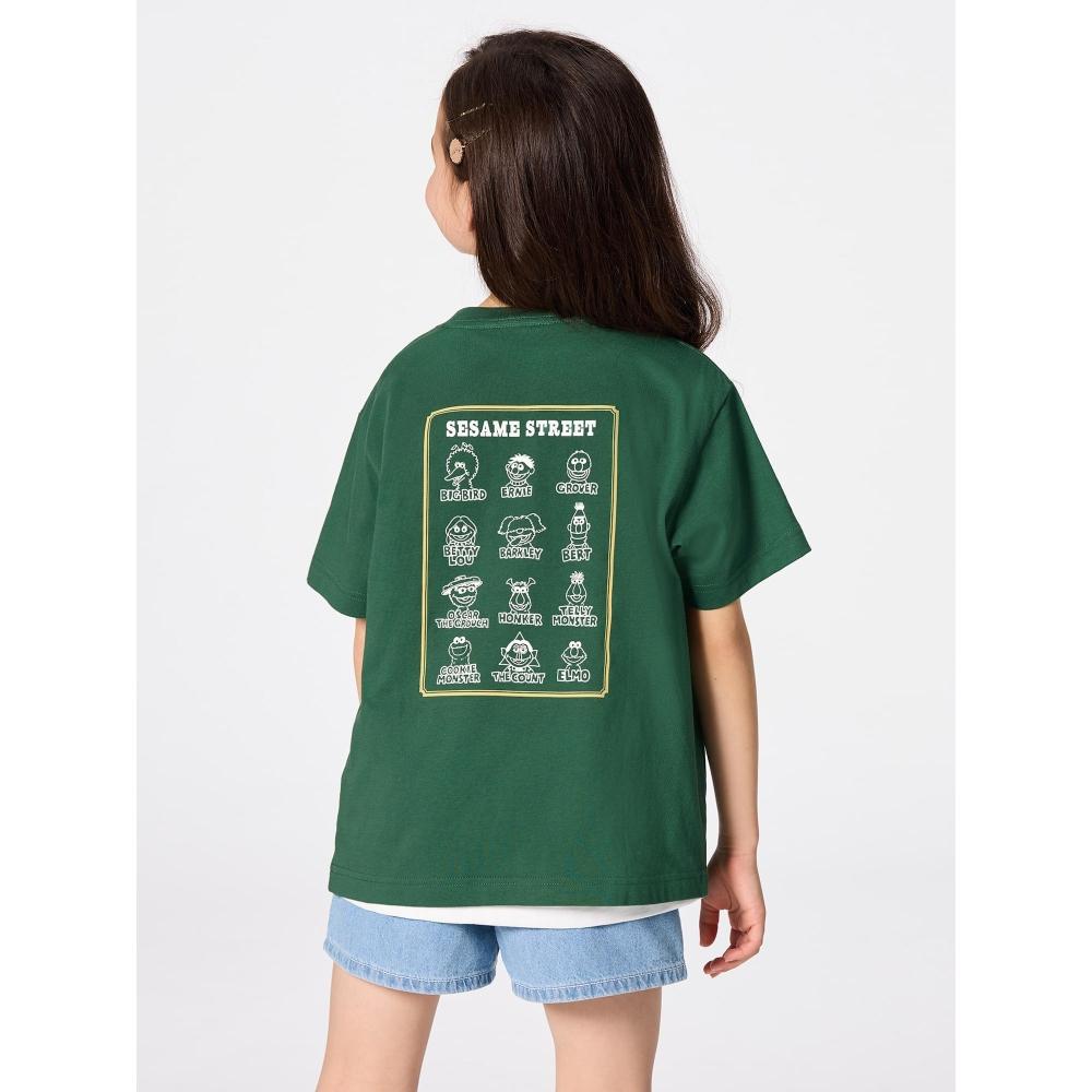 Gu By Uniqlo Kids  Unisex  Graphic T Sesame sTreeT